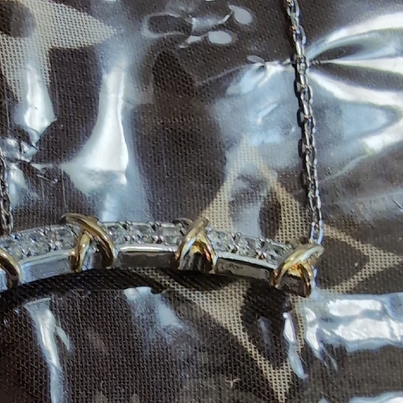 Source Unknown Gold and Silver Necklace Trio - Picture 5 of 15